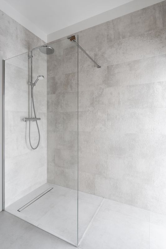 Walk-In Shower with Rain Shower Head